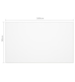 Protecteur de table mat 160x90 cm 1,6 mm PVC