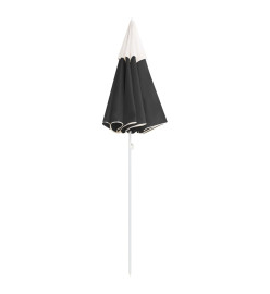 Parasol d'extérieur avec mât en acier Anthracite 180 cm