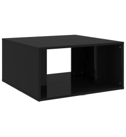 Tables basses 4 pcs Noir brillant 33x33x33 cm Aggloméré