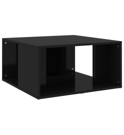 Tables basses 4 pcs Noir brillant 33x33x33 cm Aggloméré