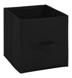 Armoire de rangement avec 4 paniers tissu Noir 63x30x71cm Acier