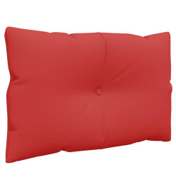 Coussins de palette 3 pcs rouge tissu