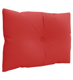 Coussins de palette 3 pcs rouge tissu