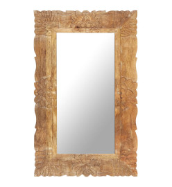 Miroir 80x50 cm Bois de manguier massif