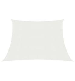 Voile d'ombrage 160 g/m² Blanc 3/4x3 m PEHD