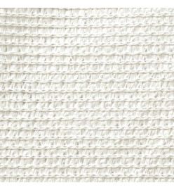 Voile d'ombrage 160 g/m² Blanc 3/4x3 m PEHD