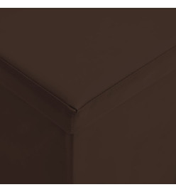 Banc de rangement pliable Marron PVC