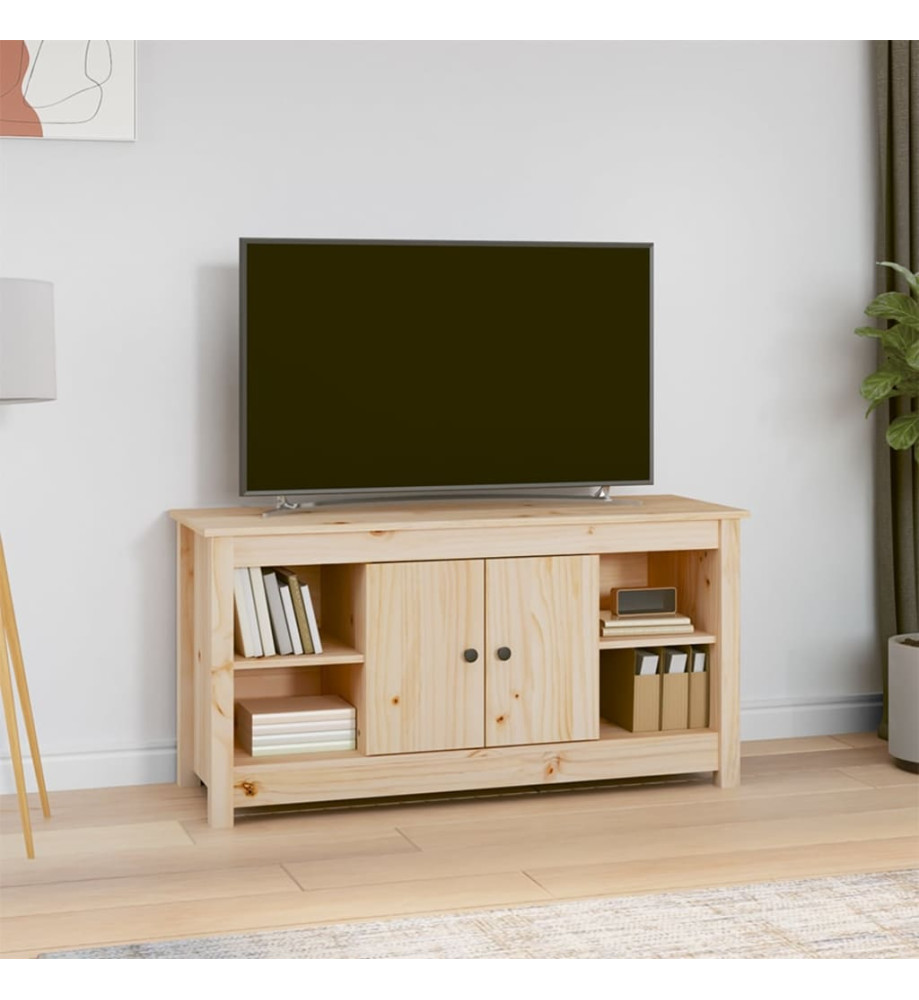 Meuble TV 103x36,5x52 cm Bois de pin massif