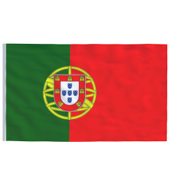 Drapeau du Portugal et mât 5,55 m Aluminium