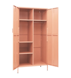 Garde-robe Rose 90x50x180 cm Acier