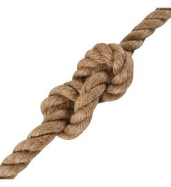 Corde de jute 25 m de long 6 mm d'épaisseur