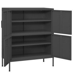 Armoire de rangement Anthracite 80x35x101,5 cm Acier