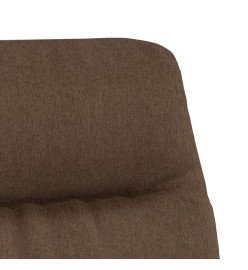 Chaise de relaxation Marron Tissu