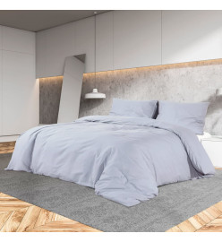 Ensemble de housse de couette Gris 200x200 cm Coton