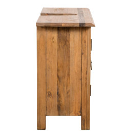 Meuble-lavabo de salle de bains pin massif 70x32x63 cm