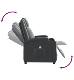 Fauteuil Noir Similicuir