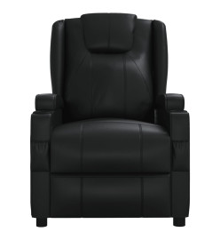 Fauteuil inclinable Noir Similicuir