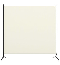 Cloison de séparation 1 panneau Blanc crème 175x180 cm