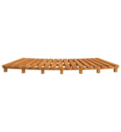 Marches de spa 2 pcs bois massif d'acacia