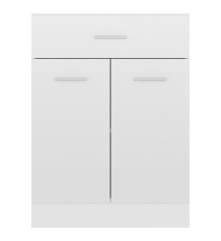 Armoire de plancher Blanc brillant 60x46x81,5 cm Aggloméré