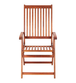 Chaises pliables de jardin 3 pcs Bois d'acacia solide