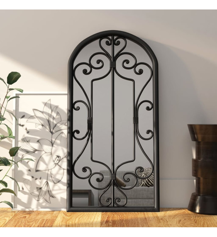 Miroir Noir 70x30 cm Fer pour utilisation à l'intérieur