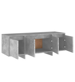 Meuble TV Gris béton 120x30x40,5 cm Aggloméré