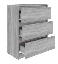 Buffet Sonoma gris 60x35x76 cm Bois d'ingénierie