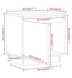 Tables de chevet 2 pcs 40x30x40 cm Bois de pin solide