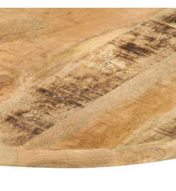 Dessus de table Bois de manguier solide Rond 25-27 mm 60 cm