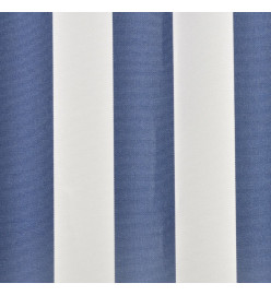 Toit d'auvent Toile Bleu et blanc 4x3 m (Cadre non inclus)