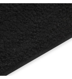 Tapis de salle de bain 2 pcs Tissu Anthracite