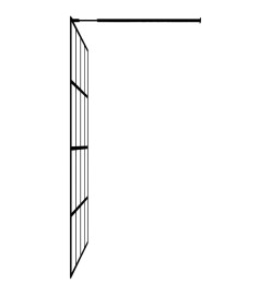 Écran de douche Verre trempé transparent 100x195 cm