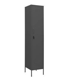 Armoire à casiers Anthracite 35x46x180 cm Acier