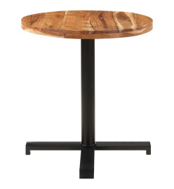 Table de bistro Ronde Ø70x75 cm Bois d'acacia massif