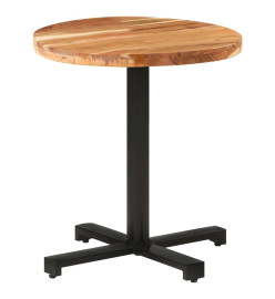 Table de bistro Ronde Ø70x75 cm Bois d'acacia massif