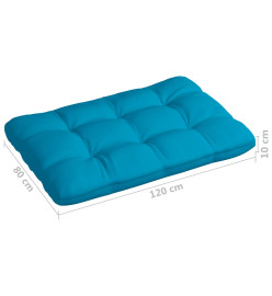 Coussins de canapé palette 7 pcs Bleu