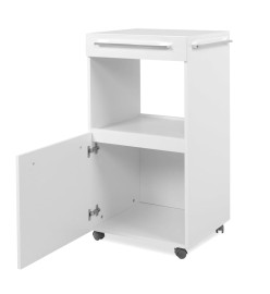 Finori Armoire de rangement roulante Palma 35A Blanc