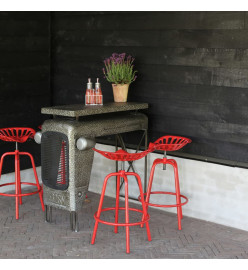 Esschert Design Chaise de tracteur de bar Rouge