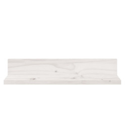 Étagères murales 2 pcs Blanc 50x11x9 cm Bois de pin massif