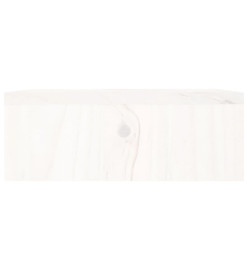 Support de moniteur Blanc 100x27x10 cm Bois de pin solide