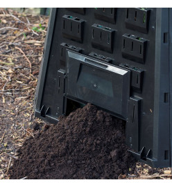 Nature Bac à compost Noir 400 L