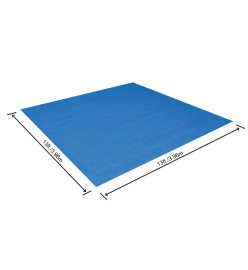 Bestway Tapis de sol pour piscine Flowclear 396x396 cm