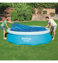 Bestway Couverture solaire de piscine Flowclear 305 cm