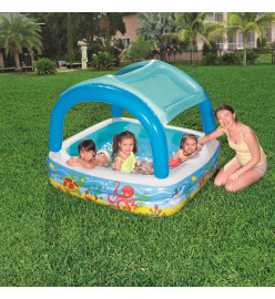 Bestway Piscine de jeu avec auvent bleu 140x140x114 cm 52192