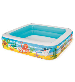 Bestway Piscine de jeu avec auvent bleu 140x140x114 cm 52192