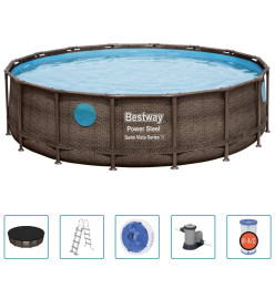 Bestway Ensemble de piscine Power Steel 488x122 cm