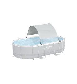 Bestway Auvent de piscine hors sol Blanc