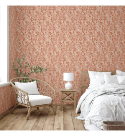 DUTCH WALLCOVERINGS Papier peint Mae Orange et beige