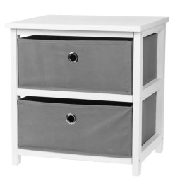 H&S Collection Armoire de rangement avec 2 tiroirs MDF